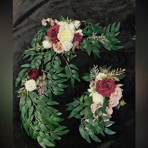 Lings Moment Welcome Sign Decor set for Wedding Romantic Marsala